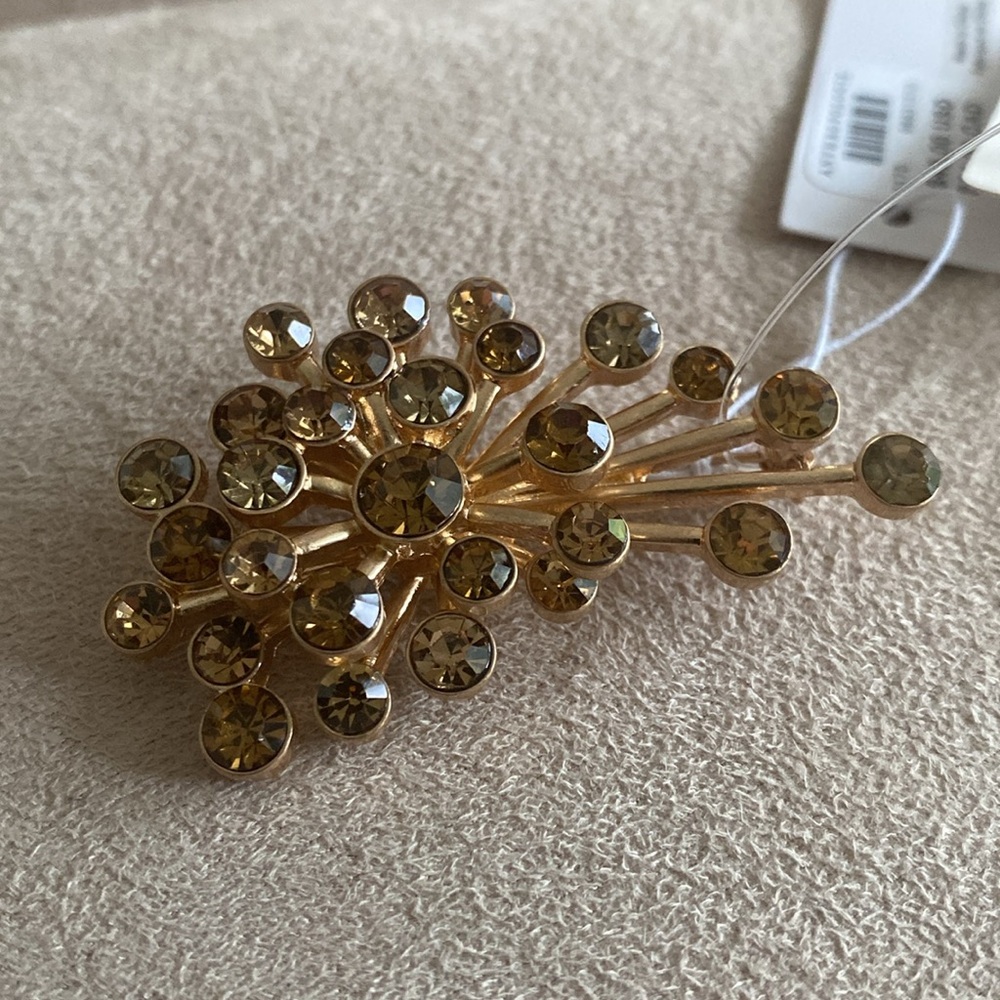 NWT Anthropologie Crystal Cluster Brooch Pin